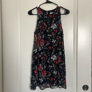 High neck swing dress